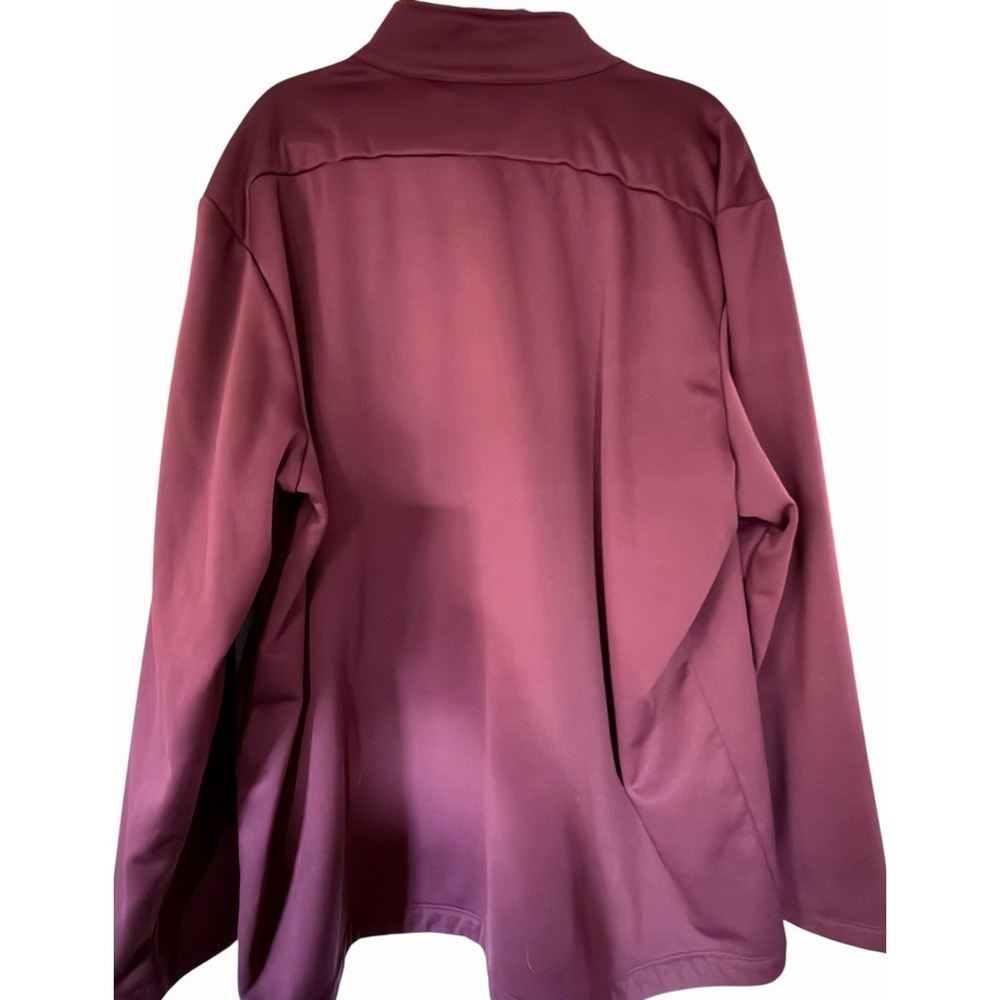 Men's Callaway Quarter Zip Pullover XXL 2X Burgundy Performance Golf 1/4 Zip - Picture 2 of 3